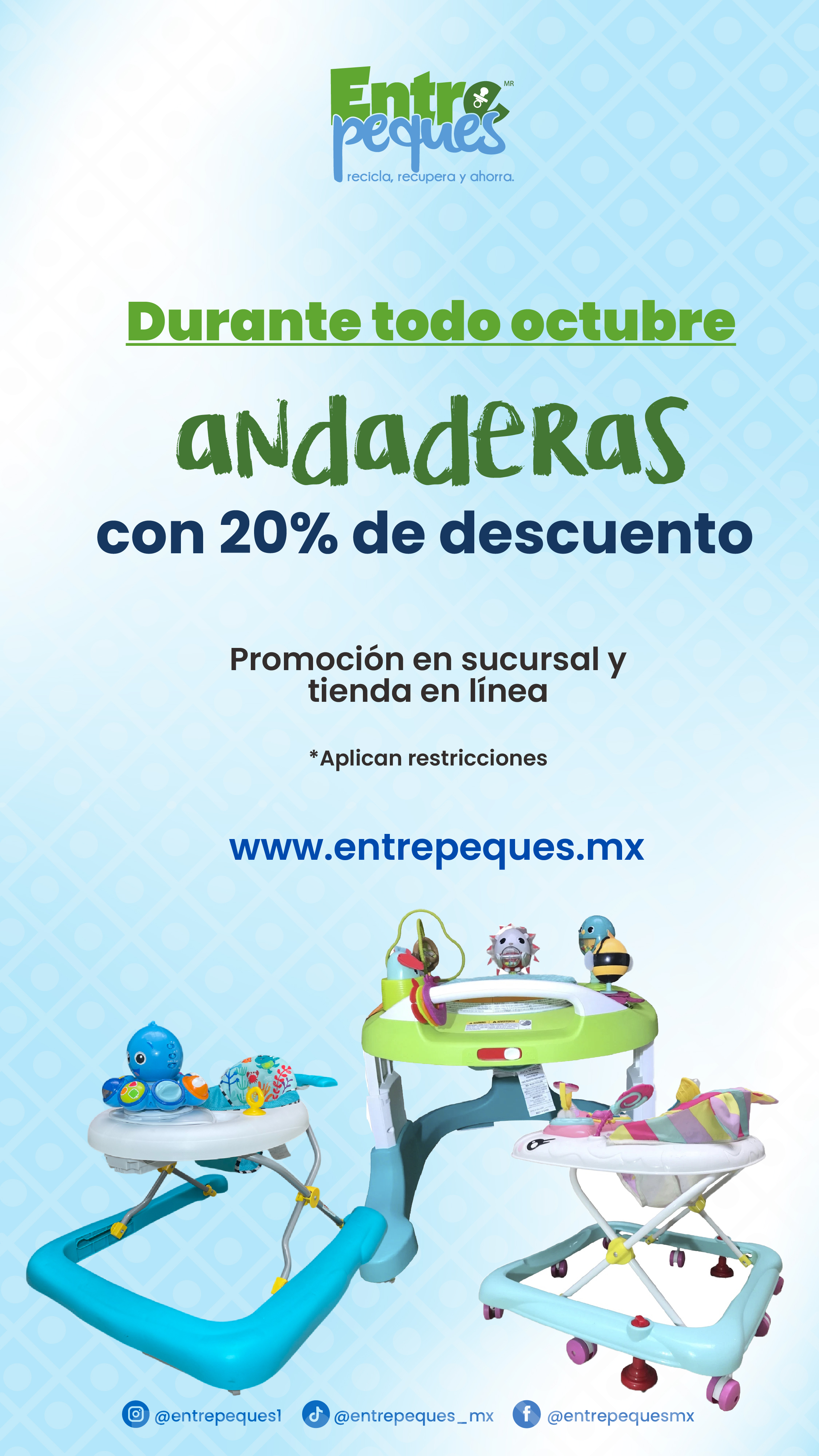 Promoción Andaderas - 20% de descuento